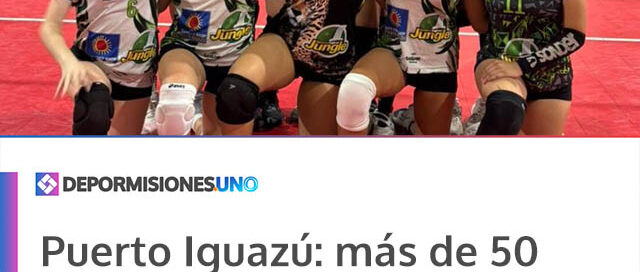 Puerto Iguazú: más de 50 jóvenes del Club Cataratas Vóley compiten en torneos regionales en Chaco